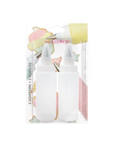 Scrapcooking Knijpfles met Spuitmondje -2st-