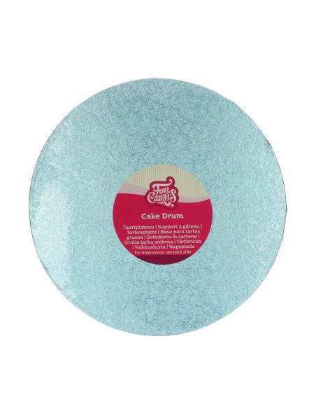 FunCakes Cake Drum Rond -25cm- Baby Blauw