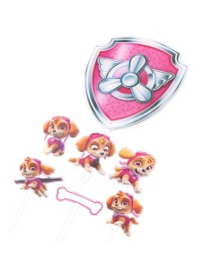 CakeDeco Taarttopper Paw Patrol Skye Set -7st-