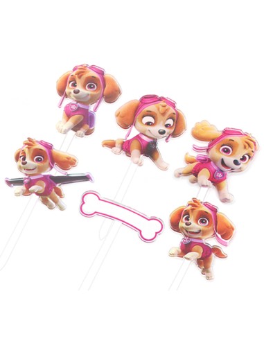 CakeDeco Taarttopper Paw Patrol Skye Set -7st-