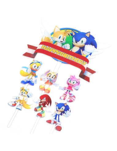 CakeDeco Taarttopper Sonic Set -7st-