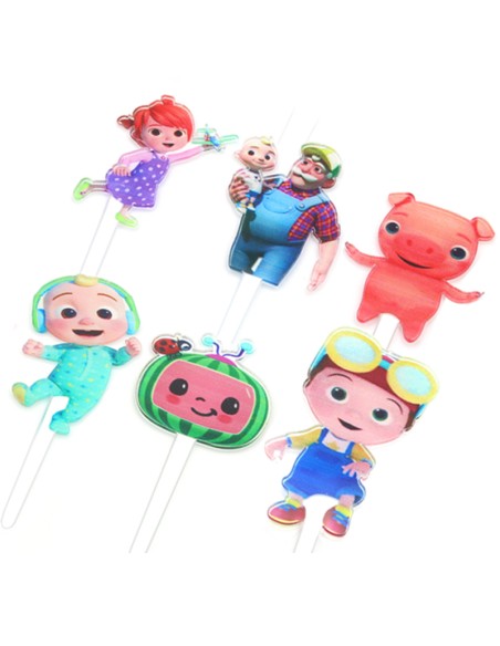 CakeDeco Taarttopper Cocomelon Set -7st-