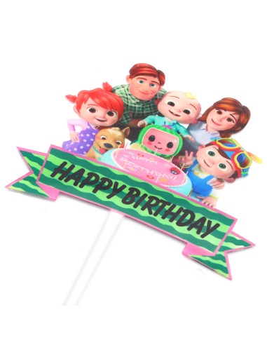 CakeDeco Taarttopper Cocomelon Set -7st-