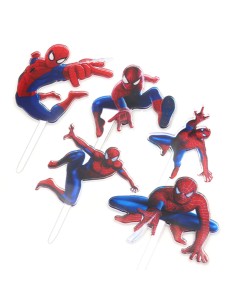 CakeDeco Taarttopper Spiderman Set -6st- 2