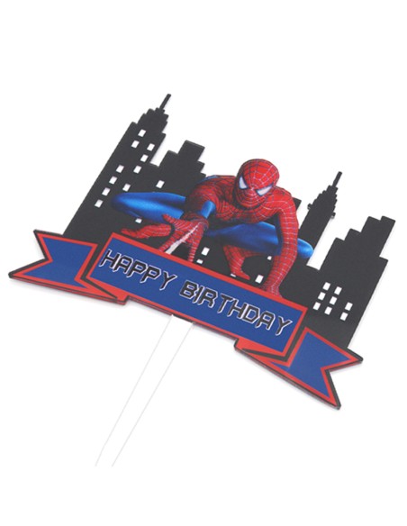 CakeDeco Taarttopper Spiderman Set -6st-