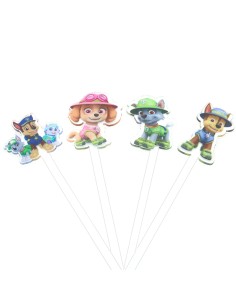 CakeDeco Sticks Paw Patrol -4st-