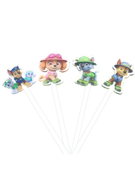 CakeDeco Sticks Paw Patrol -4st- //