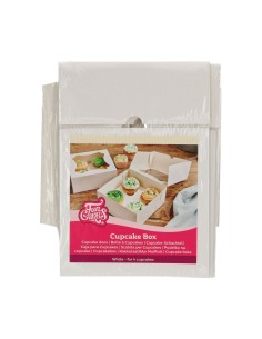 FunCakes Cupcake Doos 4 Blanco -3st-