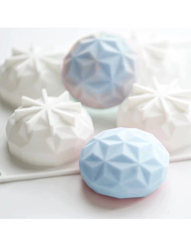 CakeDeco Siliconen Bakvorm Mini Diamant Rond //