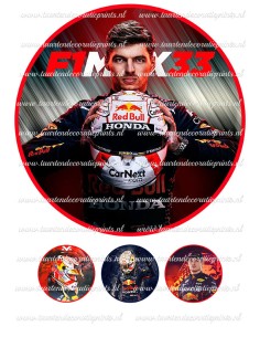 Eetbare Print Max Verstappen 1 - 20cm