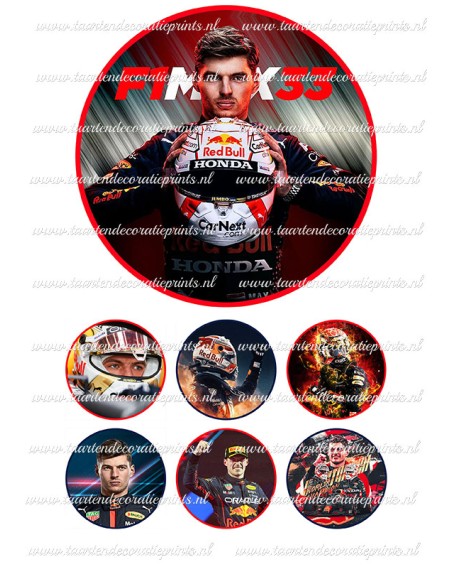 Eetbare Print Max Verstappen 1 - 15cm