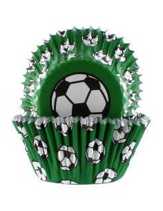 Baked with Love Folie Baking Cups Voetbal -25st-