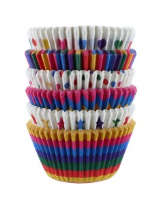 Baked with Love Baking Cups Regenboog Cupcakes -150st-
