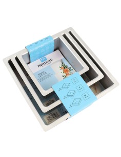 PME Diepe Bakvorm Vierkant Set -3st-