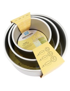 PME Extra Diepe Bakvorm Rond Set -3st-