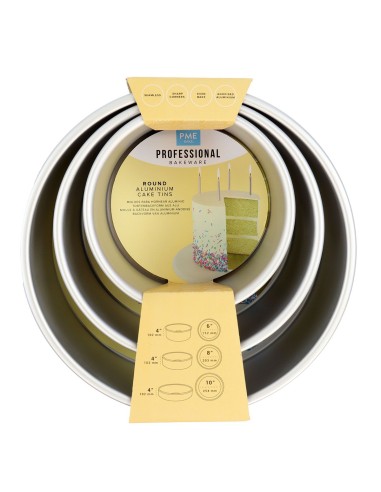 PME Extra Diepe Bakvorm Rond Set -3st-