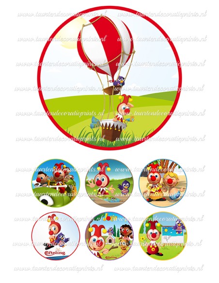 Eetbare Print Jokie en Jet 2 - 15cm