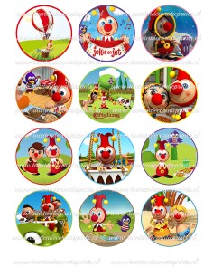 Eetbare Print Jokie en Jet Cupcakes - 6cm