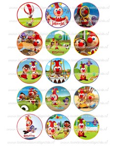 Eetbare Print Jokie en Jet Cupcakes - 5cm
