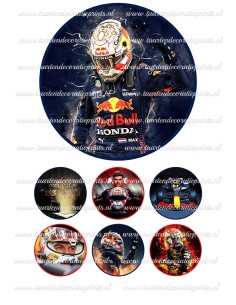 Eetbare Print Max Verstappen 2 - 15cm