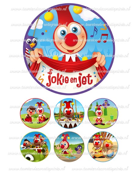 Eetbare Print Jokie en Jet 1 - 15cm