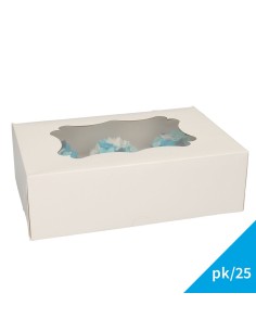 FunCakes Cupcake Doos 6 Blanco -25st-
