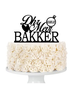 Taarttopper op Maat: Dhr & Mevr met Naam en Datum