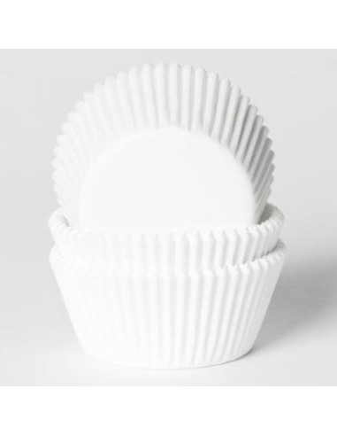 House of Marie Mini Baking Cups Wit -500st-