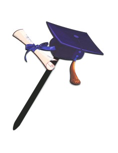 CakeDeco Taarttopper Geslaagd Hoed met Diploma