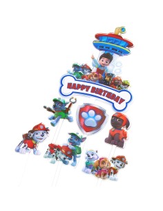 CakeDeco Taarttopper Paw Patrol Set Toren -6st-