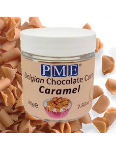 PME Chocolade Krullen Caramel -85gr- 2