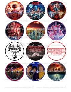 Eetbare Print Stranger Things Cupcakes - 6cm