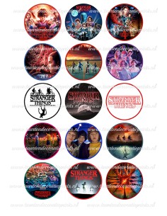 Eetbare Print Stranger Things Cupcakes - 5cm