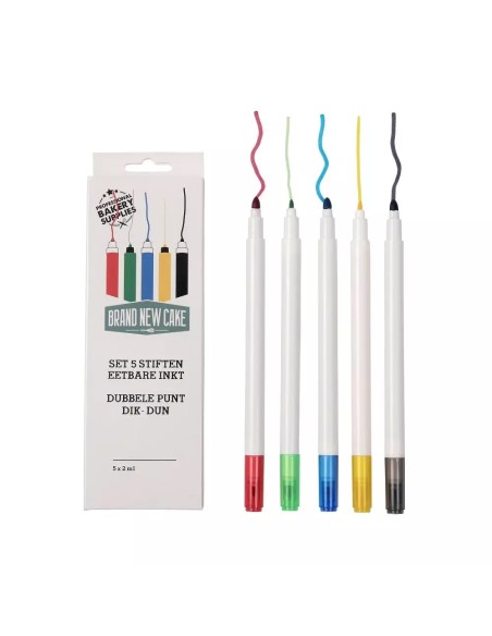 BrandNewCake Eetbare Stift Set -5st-
