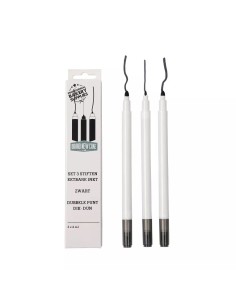 BrandNewCake Eetbare Stift Set Zwart -3st-