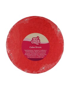 FunCakes Cake Drum Rond -20cm- Rood