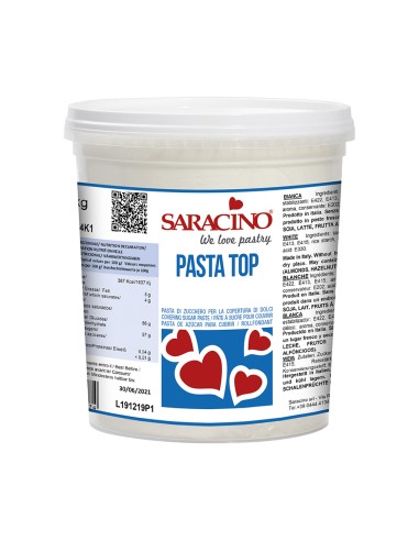 Saracino Top Paste Rolfondant White -1kg-