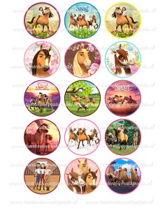 Eetbare Print Spirit Cupcakes - 5cm