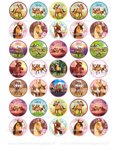 Eetbare Print Spirit Mini Cupcakes - 3,5cm