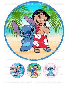 Eetbare Print Lilo & Stitch 1 - 20cm
