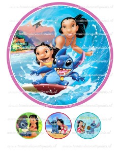 Eetbare Print Lilo & Stitch 2 - 20cm
