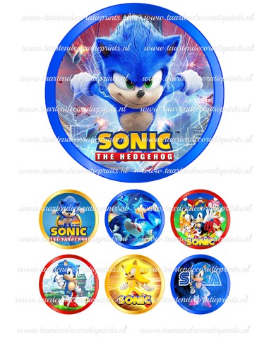 Eetbare Print Sonic 3 - 15cm