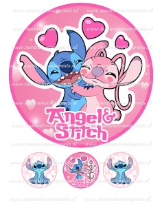 Eetbare Print Lilo & Stitch 4 - 20cm