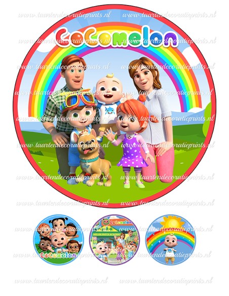 Eetbare Print Cocomelon 1 - 20cm