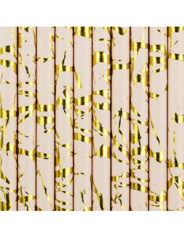 PartyDeco Rietjes Licht Roze -10st-