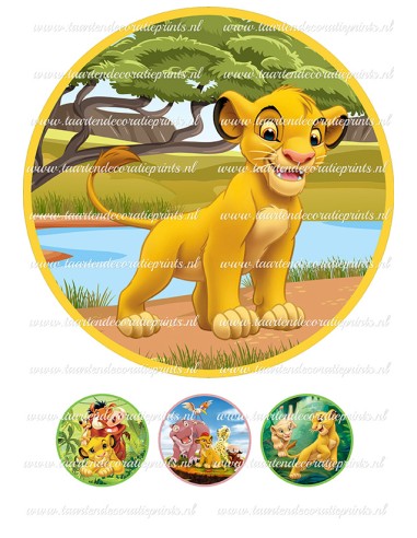 Eetbare Print Lion King 1 - 20cm