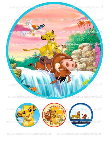 Eetbare Print Lion King 2 - 20cm