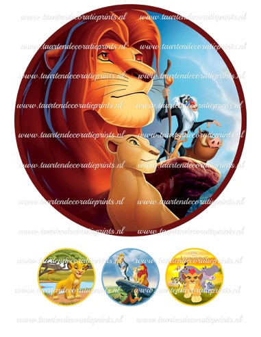 Eetbare Print Lion King 4 - 20cm