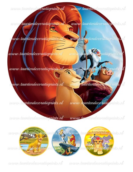 Eetbare Print Lion King 4 - 20cm