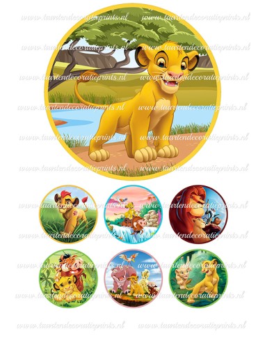 Eetbare Print Lion King 1 - 15cm
